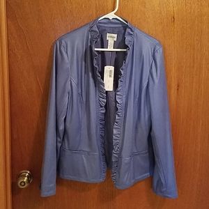 Chico's Jacket, Periwinkle, Size 1 (womens 8-10)